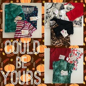 NWT - (3-pack) Lularoe Mystery Tops (XXS,XS,S,M)